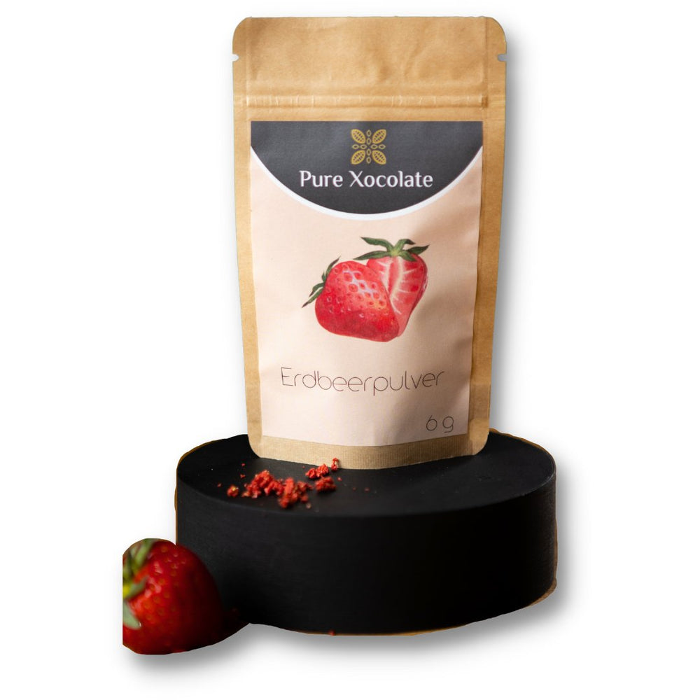 Erdbeerpulver Topping - Pure Xocolate - Nahrungsmittel, Getränke & Tabak - Erdbeerpulver Topping