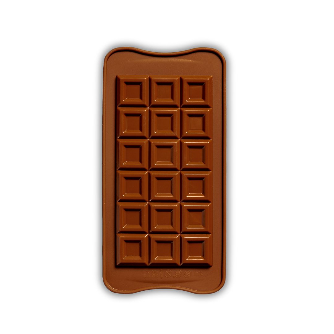 Schokoladen-Silikonform (Quadrate) – Pure Xocolate